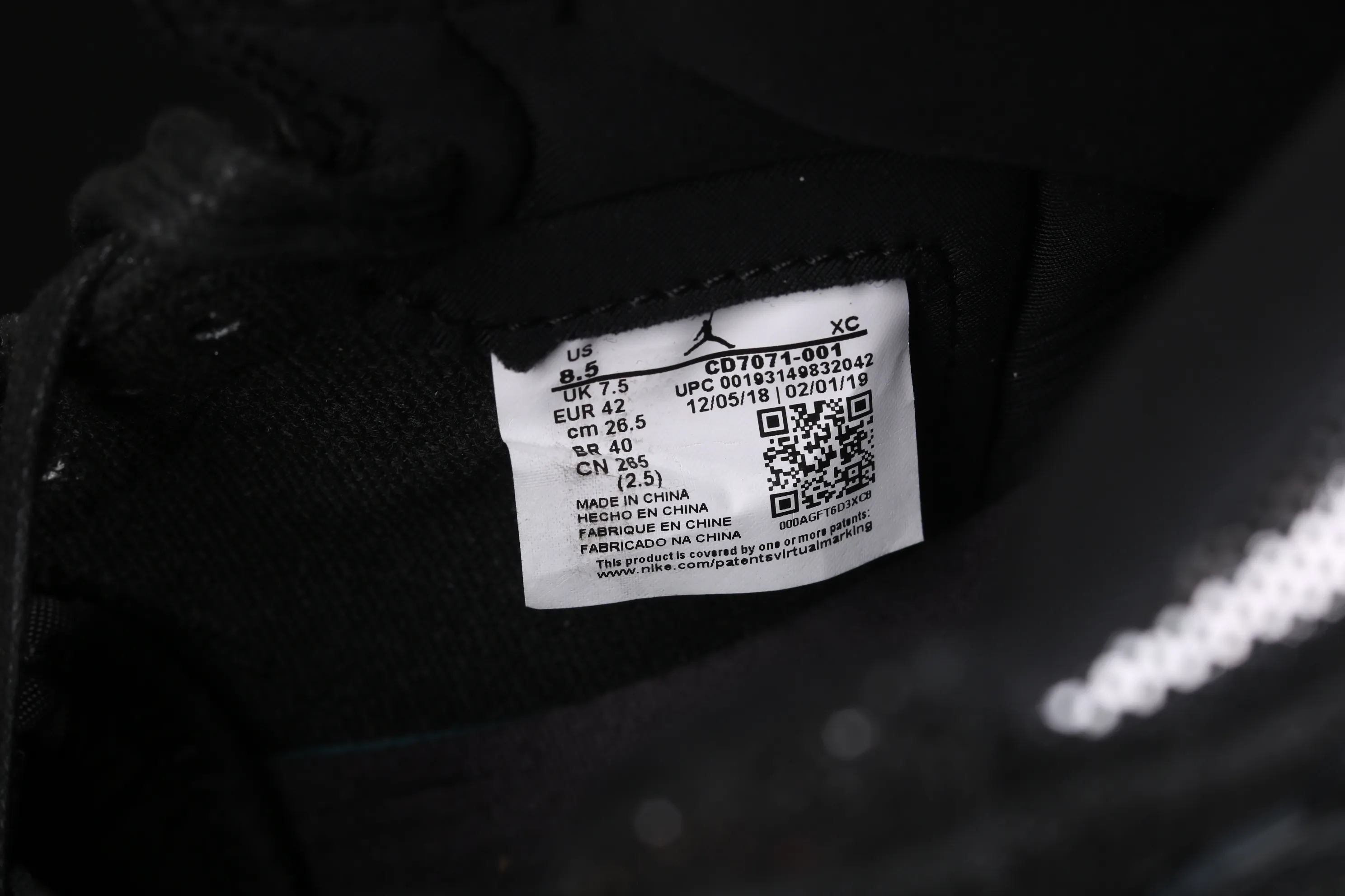 All categories Air Jordan Jordan series basketball shoes Air Jordan 1 High Air Jordan 1 Retro High OG WMNS "SP Gina" AJ1 Joe 1 Black Pearl Joint Black and Red CD7071-001